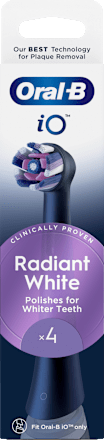 Capete de periaj de rezervă iO Radiant White Black rotunde Oral-B