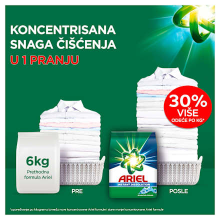 MOUNTAIN SPRING praškasti detergent za veš ARIEL