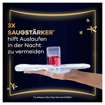 Binden Ultra Max Protection Ultimate Night mit Flügeln Gr. 6 always