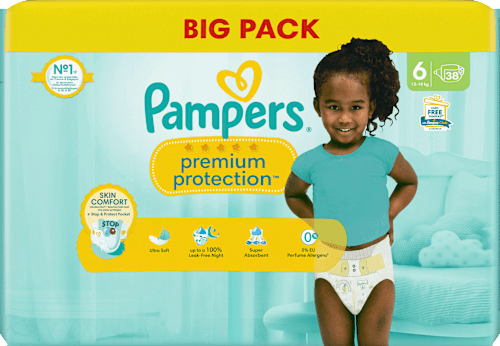 Windeln Premium Protection Gr.6 Extra Large (13+kg), Big Pack Pampers
