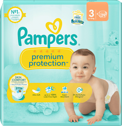 Windeln Premium Protection Gr. 3 Midi (6-10 kg) Pampers premium protection