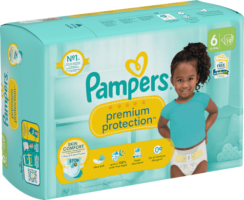 Windeln Premium Protection Gr. 6 Extra Large (13-18 kg) Pampers