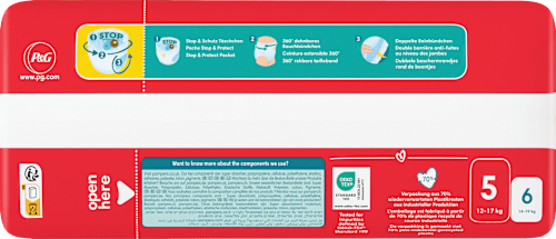 Baby Pants Baby Dry Gr.5 Junior (12-17kg), Big Pack Pampers baby-dry