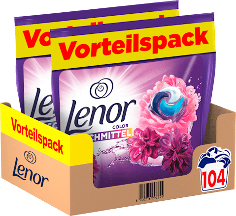 Colorwaschmittel Pods Amethyst Blütentraum (2x52 Pods) Lenor