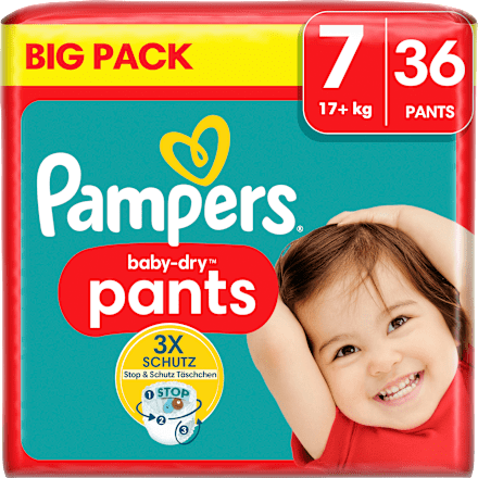 Baby Pants Baby Dry Gr.7 Extra Large (17+kg), Big Pack Pampers