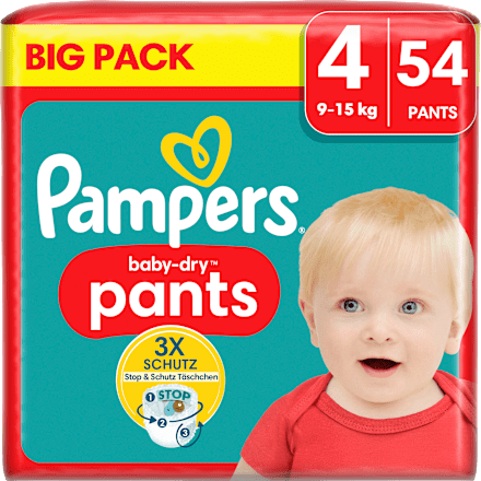 Baby Pants Baby Dry Gr.4 Maxi (9-15kg), Big Pack Pampers