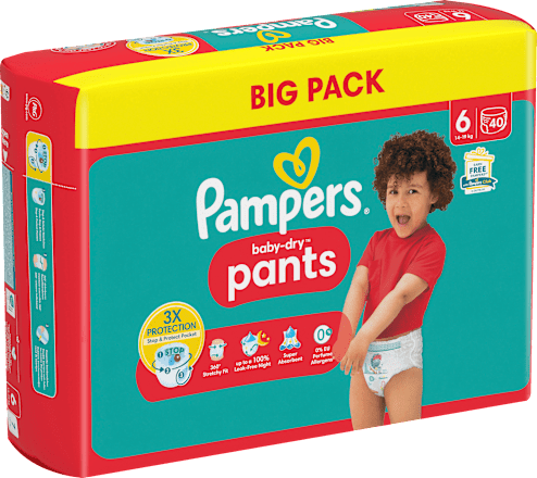 Baby Pants Baby Dry Gr.6 Extra Large (14-19kg), Big Pack Pampers