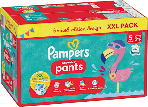 Baby Pants Baby Dry Gr.5 Junior (12-17 kg), XXL-Pack Pampers