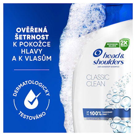 šampon na vlasy Classic Clean head&shoulders