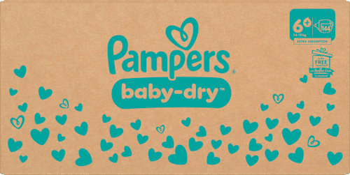 Windeln Baby Dry Gr. 6+ Extra Large (14-19 kg) Monatsbox Pampers baby-dry