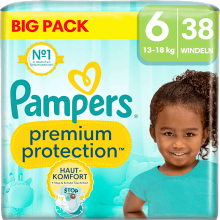 Windeln Premium Protection Gr.6 Extra Large (13+kg), Big Pack Pampers