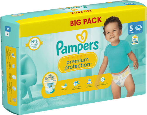 Windeln Premium Protection Gr.5 Junior (11-16kg), Big Pack Pampers