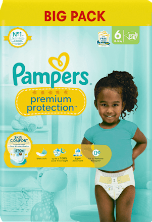 Windeln Premium Protection Gr.6 Extra Large (13+kg), Big Pack Pampers