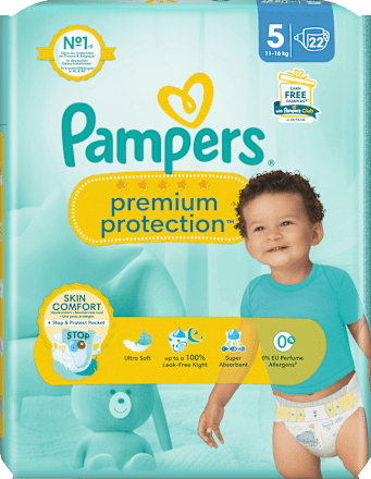 Windeln Premium Protection Gr. 5 Junior (11-16 kg) Pampers