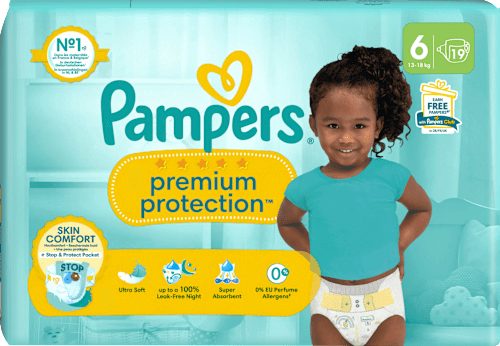 Windeln Premium Protection Gr. 6 Extra Large (13-18 kg) Pampers