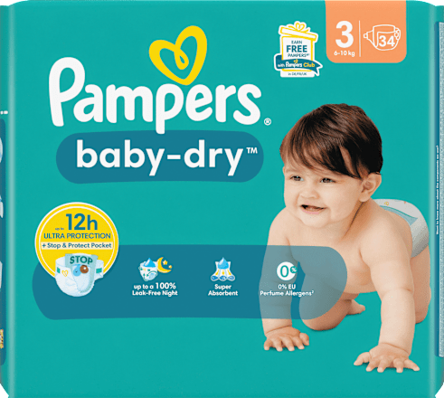 Windeln Baby Dry Gr.3 Midi (6-10 kg) Pampers baby-dry