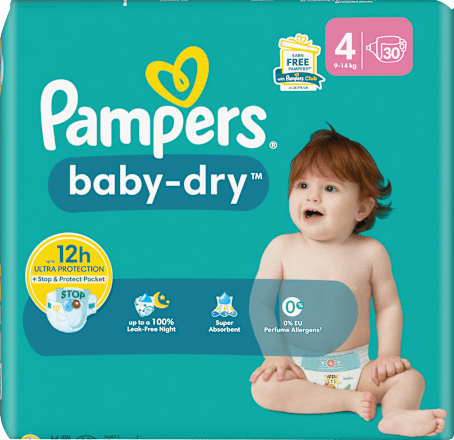 Windeln Baby Dry Gr.4 Maxi (9-14 kg) Pampers