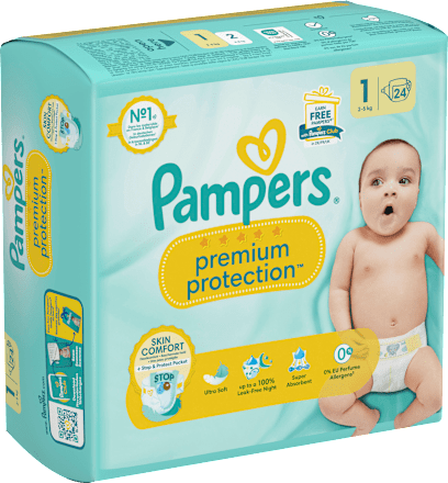 Windeln Premium Protection Gr. 1 Newborn (2-5 kg) Pampers