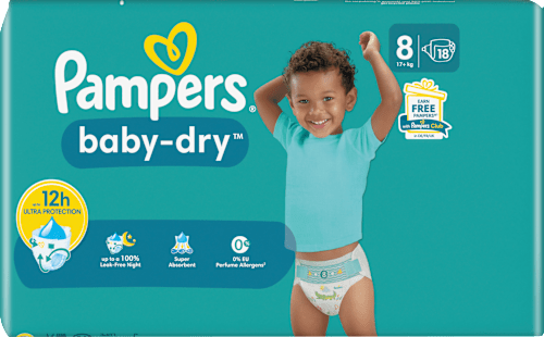 Windeln Baby Dry Gr.8 Extra Large (17+ kg) Pampers