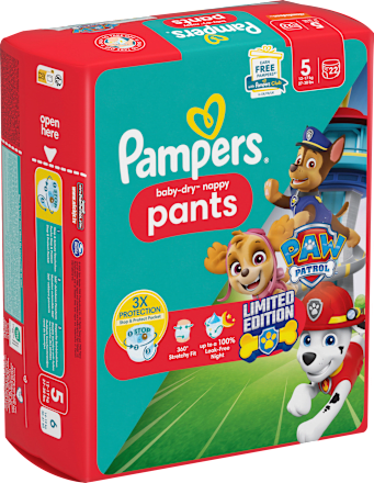 Baby Pants Baby Dry Gr.5 Junior (12-17 kg) Limited Edition Paw Patrol Pampers