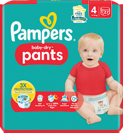 Baby Pants Baby Dry Gr.4 Maxi (9-15 kg) Pampers