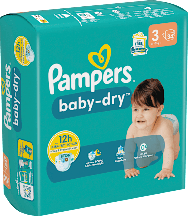 Windeln Baby Dry Gr.3 Midi (6-10 kg) Pampers