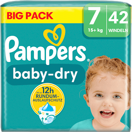 Windeln Baby Dry Gr.7 Extra Large (15+kg), Big Pack Pampers