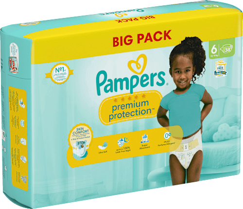Windeln Premium Protection Gr.6 Extra Large (13+kg), Big Pack Pampers