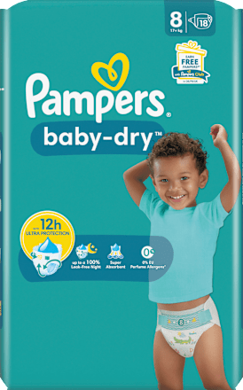 Windeln Baby Dry Gr.8 Extra Large (17+ kg) Pampers