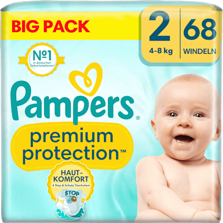 Windeln Premium Protection Gr.2 Mini, New Baby (4-8kg), Big Pack Pampers
