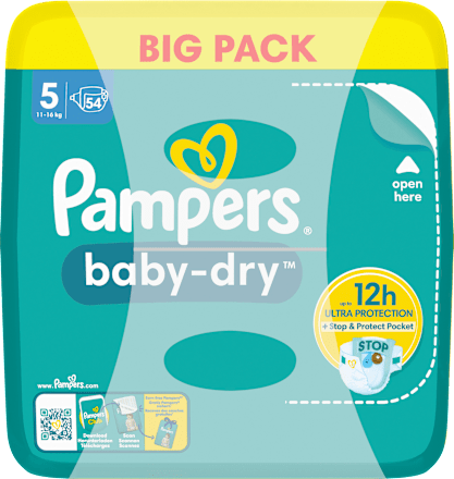 Windeln Baby Dry Gr.5 Junior (11-16kg), Big Pack Pampers