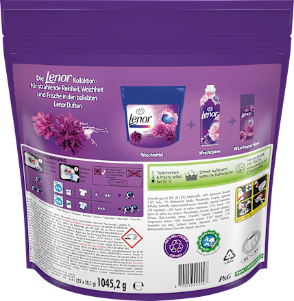 Colorwaschmittel Pods Amethyst Blütentraum (2x52 Pods) Lenor