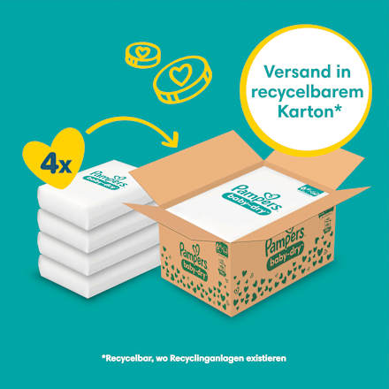 Windeln Gr. 6+ Extra Large (14-19 kg) Monatsbox Pampers baby-dry