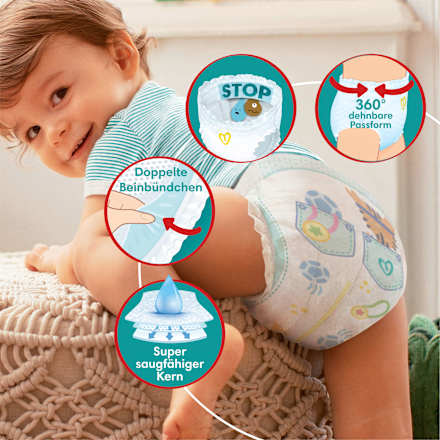 Baby Pants Baby Dry Gr.5 Junior (12-17kg), Big Pack Pampers baby-dry
