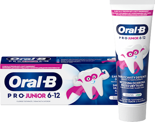 Otroška zobna pasta Pro Junior, primerna za otroke do 12. leta Oral-B