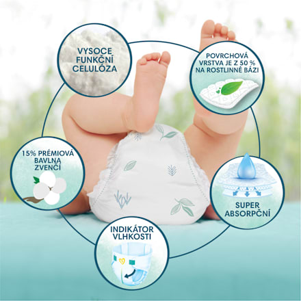 new baby pleny, velikost 2 Pampers Harmonie