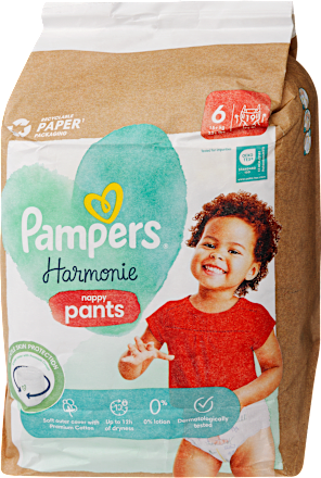 Bugyipelenka, 15 kg felett, 6-os méret Pampers Harmonie