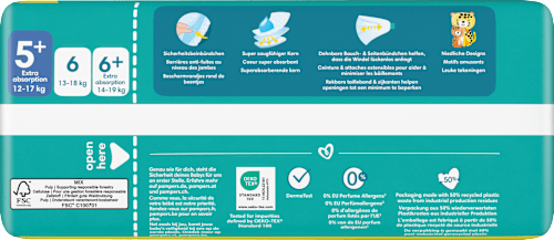 Windeln Baby Dry Gr. 5+ Junior Plus (12-17 kg) Pampers