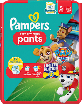 Baby Pants Baby Dry Gr.5 Junior (12-17 kg) Limited Edition Paw Patrol Pampers