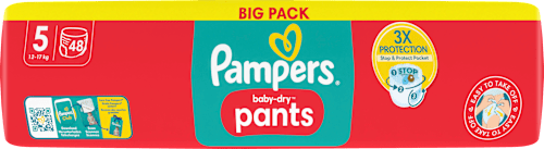 Baby Pants Baby Dry Gr.5 Junior (12-17kg), Big Pack Pampers baby-dry