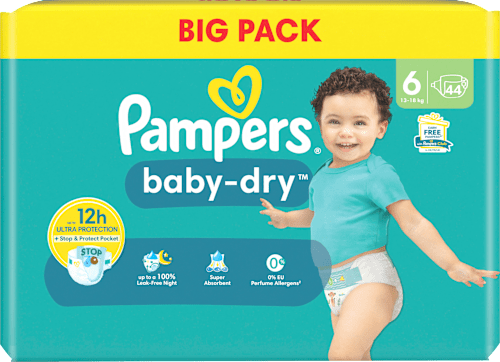 Windeln Baby Dry Gr.6 Extra Large (13-18kg), Big Pack Pampers