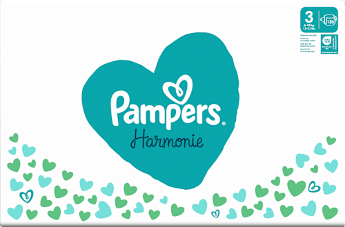 Windeln Gr. 3 Midi (6-10 kg) Monatspackung Pampers Harmonie