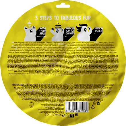 Haarmaske Bumble Bee, Hair mask + cap Bear Fruits