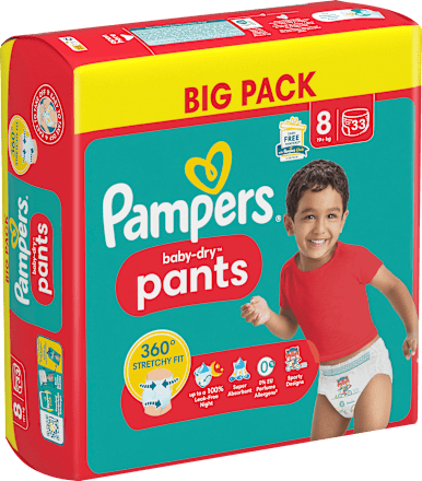 Baby Pants Baby Dry Gr.8 Extra Large (19+kg), Big Pack Pampers