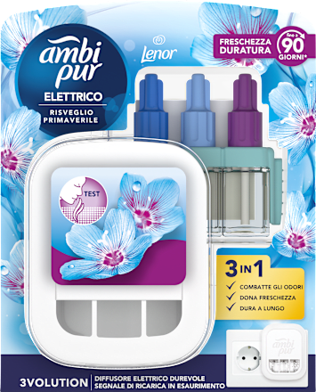Diffusore elettrico 3volution con ricarica - Risveglio primaverile ambi pur