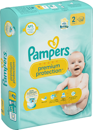 Windeln Premium Protection Gr.2 Mini, New Baby (4-8kg), Single Pack Pampers premium protection