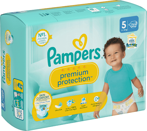 Windeln Premium Protection Gr. 5 Junior (11-16 kg) Pampers