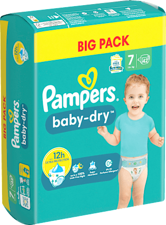 Windeln Baby Dry Gr.7 Extra Large (15+kg), Big Pack Pampers
