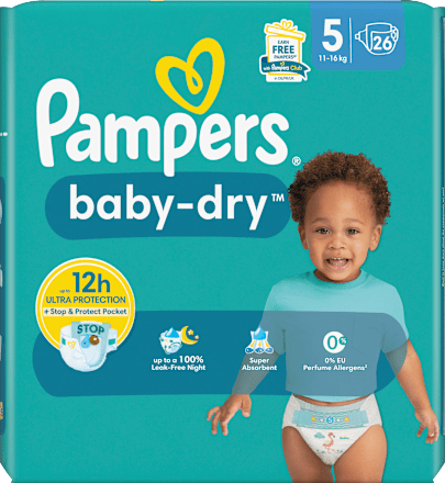 Windeln Baby Dry Gr.5 Junior (11-16 kg) Pampers
