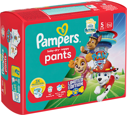 Baby Pants Baby Dry Gr.5 Junior (12-17 kg) Limited Edition Paw Patrol Pampers